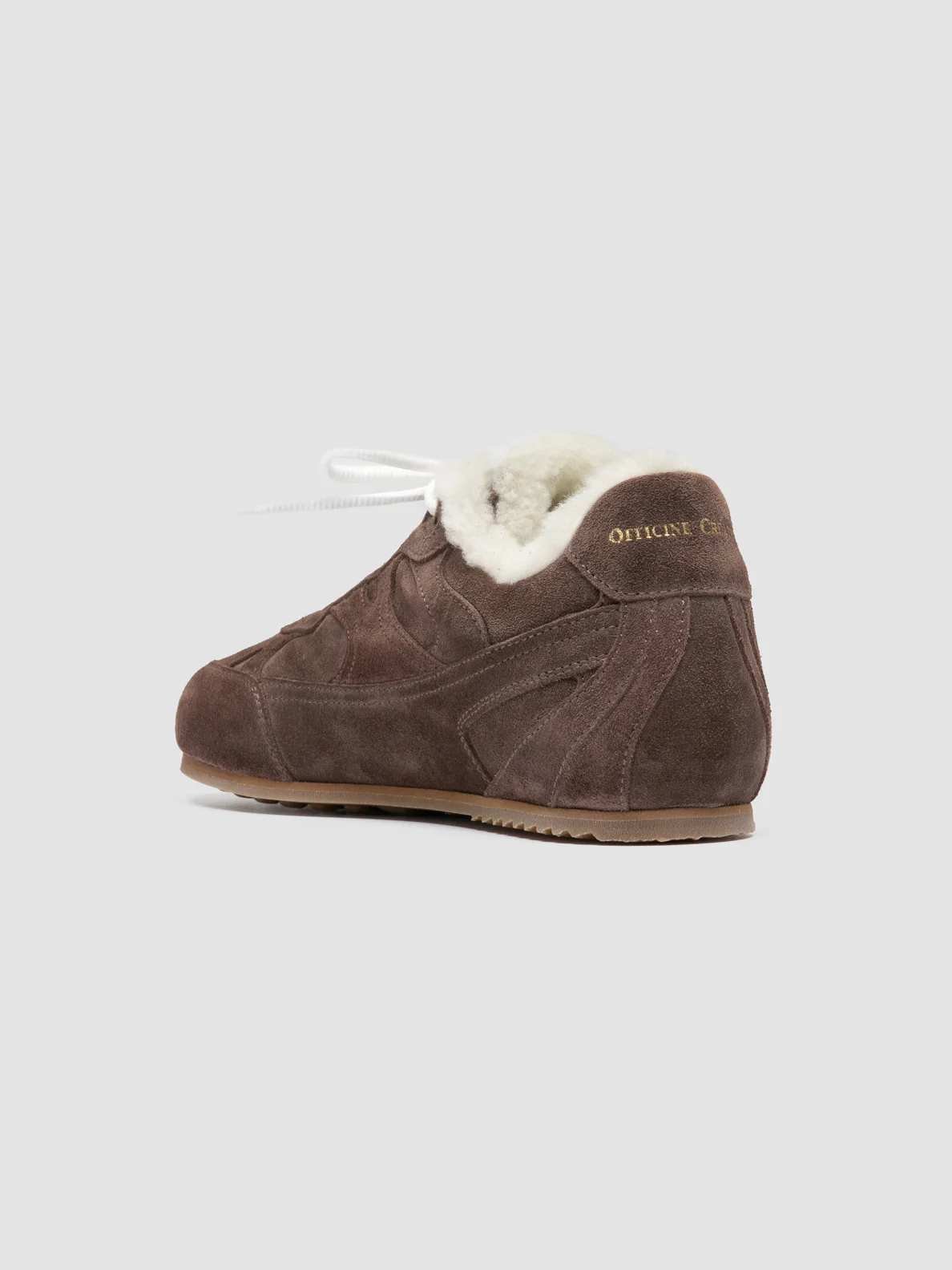 AWAY 102 - Sneaker Basse in Pelle Scamosciata Tortora - immagine 5