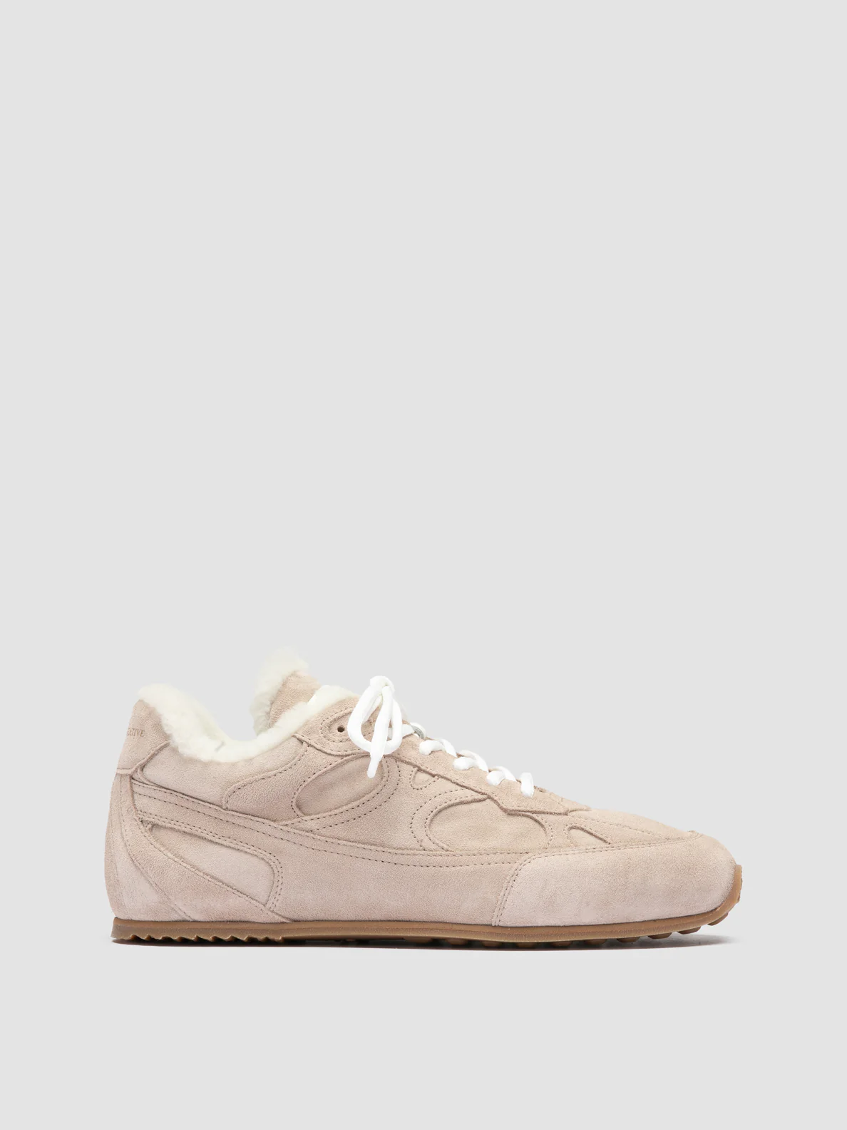 AWAY 102 - Sneaker Basse in Pelle Scamosciata Beige - immagine 2