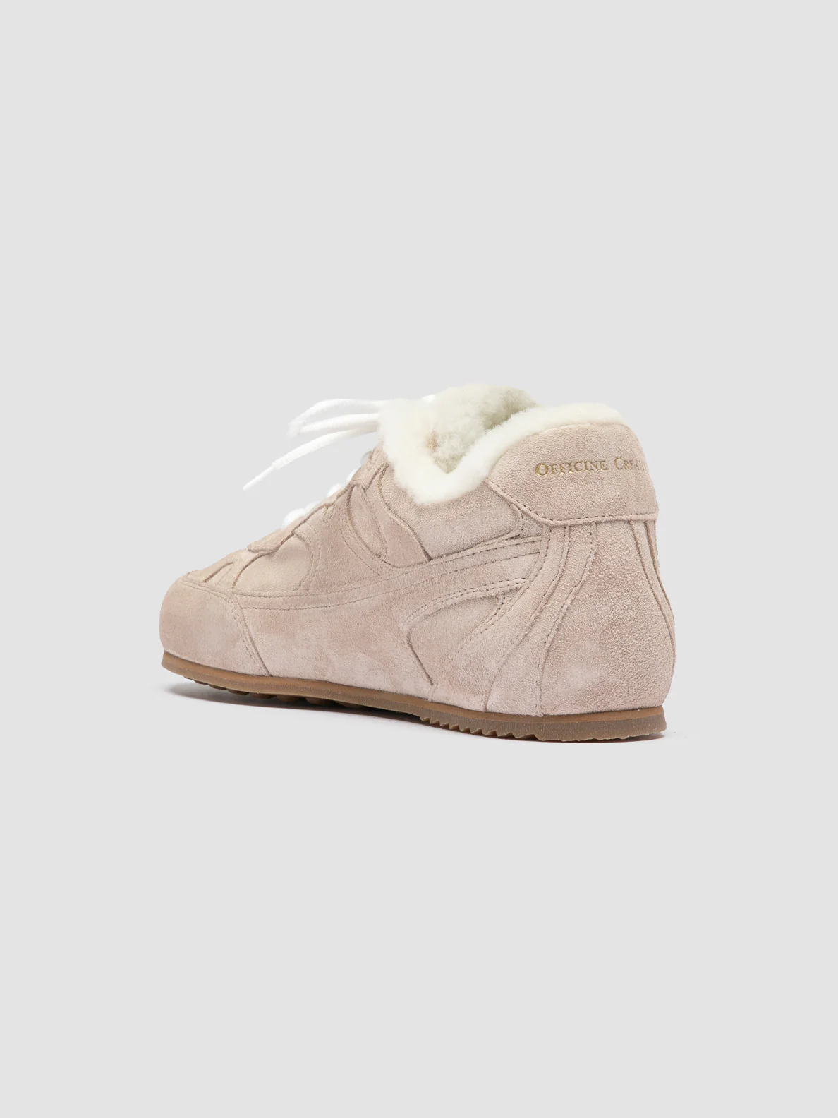 AWAY 102 - Sneaker Basse in Pelle Scamosciata Beige - immagine 5