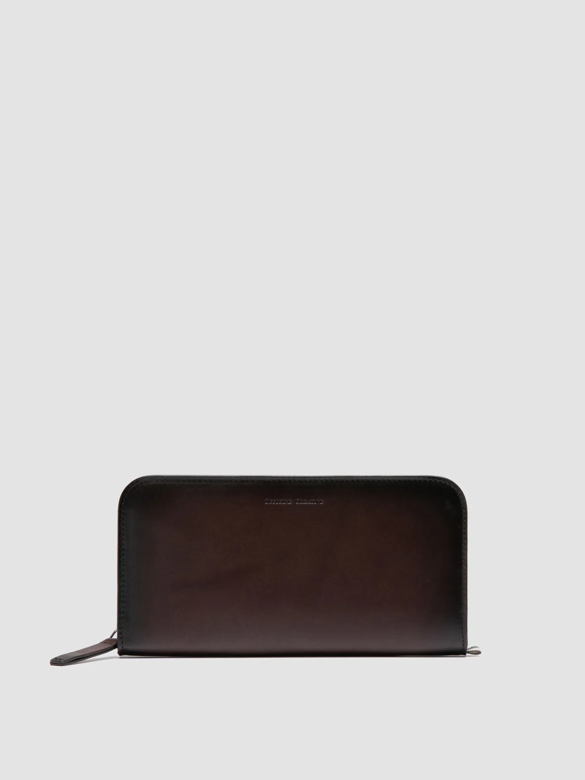 BERGE' 01 - Portafoglio con Zip in Pelle Marrone - immagine 2