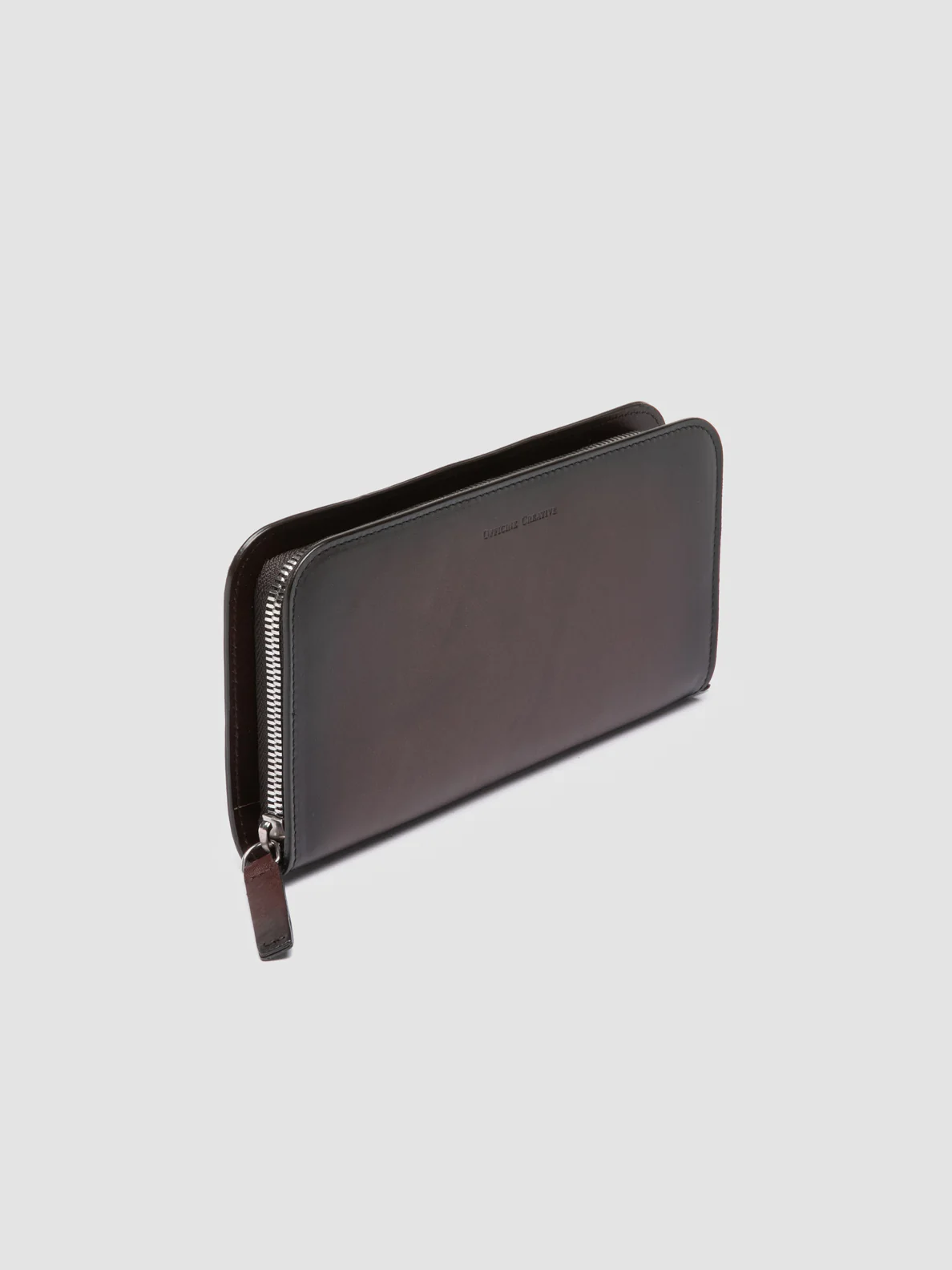 BERGE' 01 - Portafoglio con Zip in Pelle Marrone - immagine 4