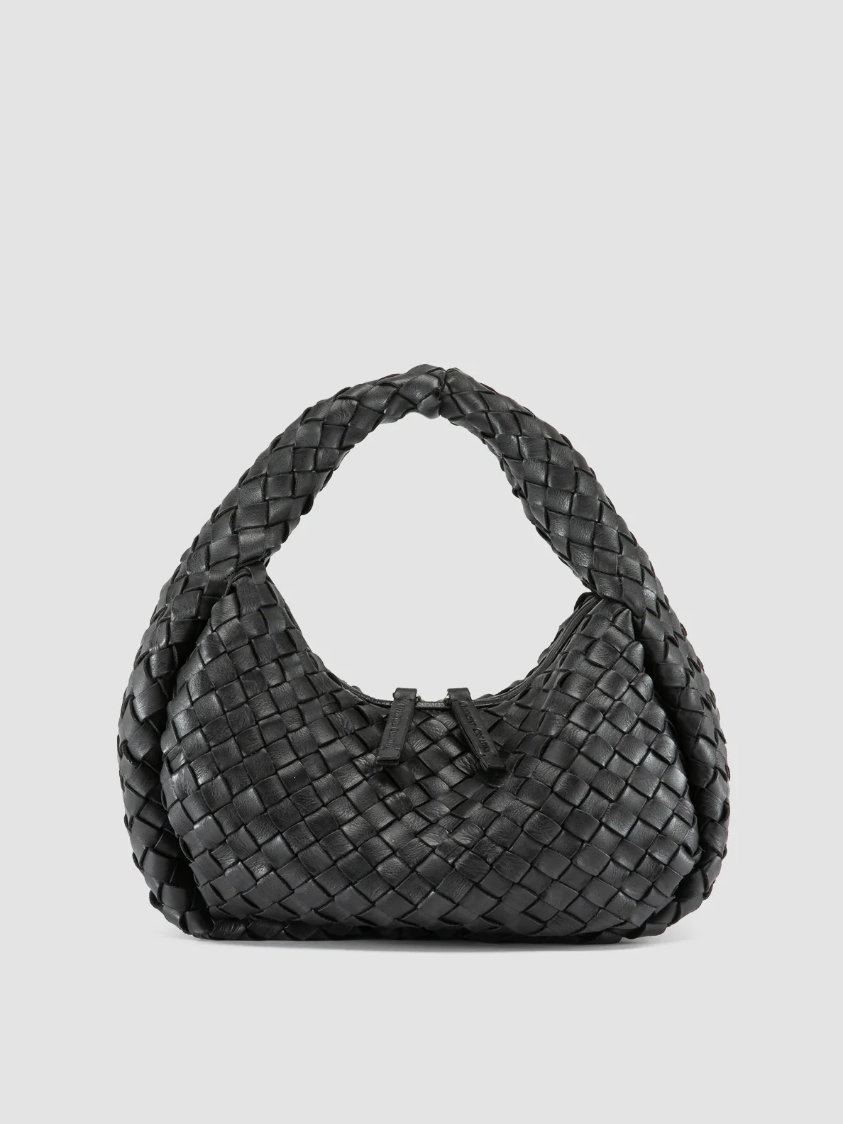 BOLINA 144 - Black Leather Handle Bag - immagine 2