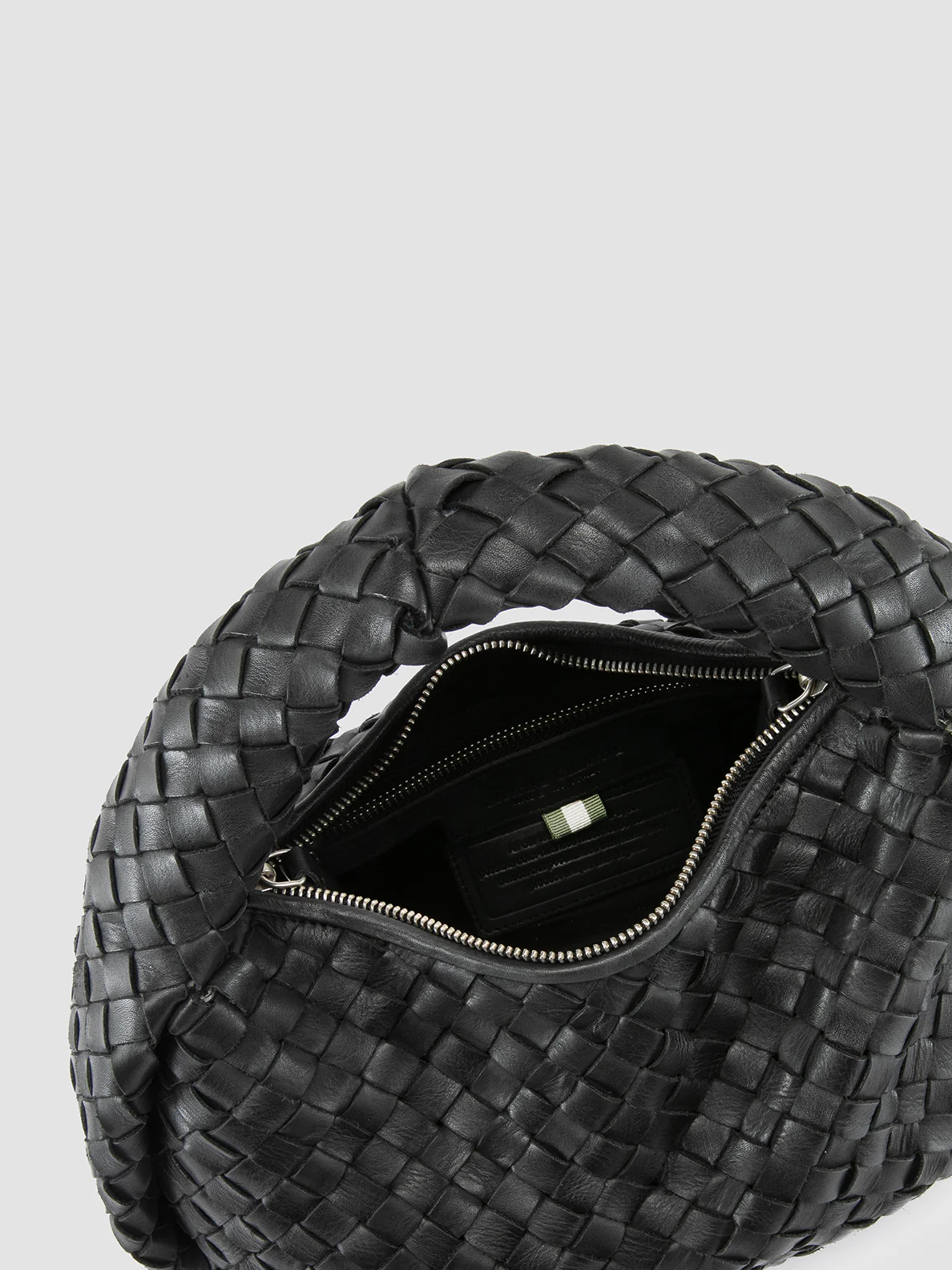 BOLINA 144 - Black Leather Handle Bag - immagine 7