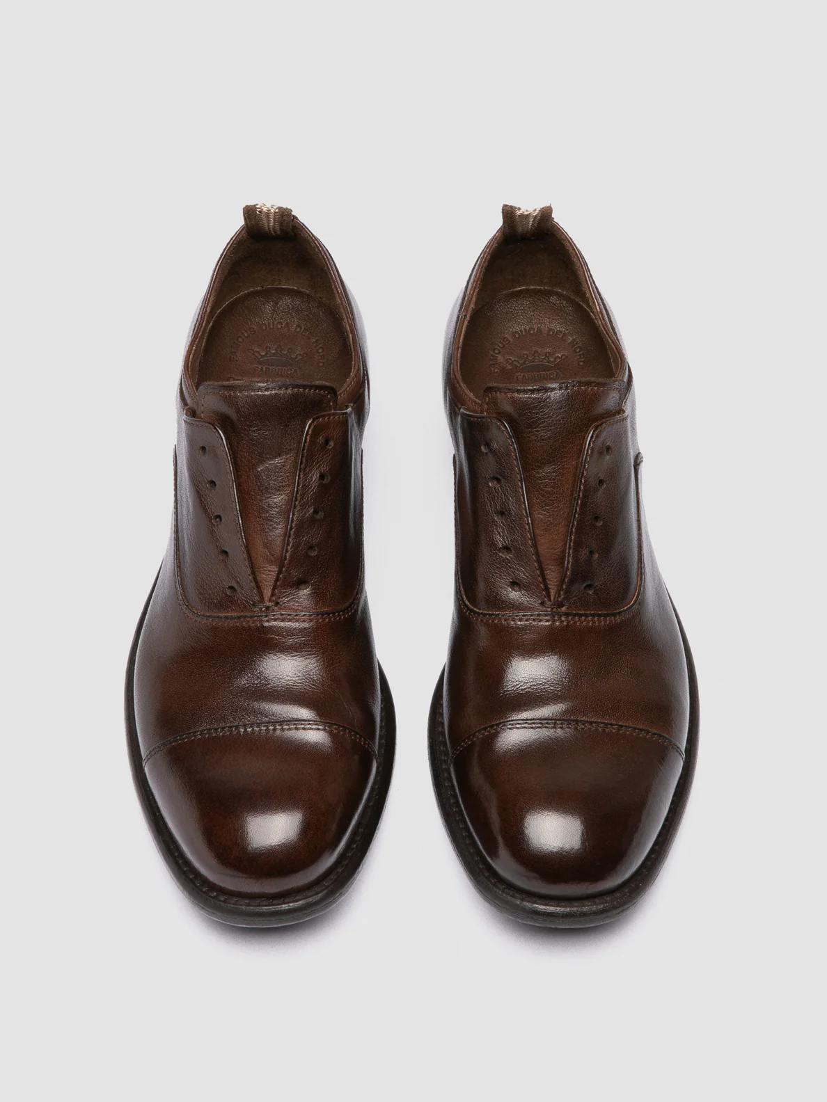 CALIXTE 003 - Oxford in Pelle Marrone - immagine 3