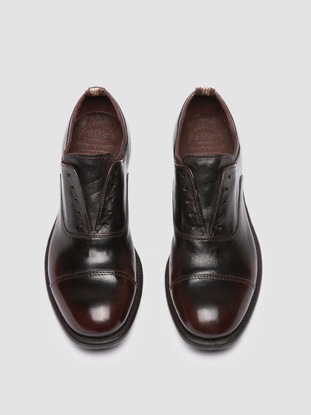 CALIXTE 003 - Oxford in Pelle Marrone - immagine 3