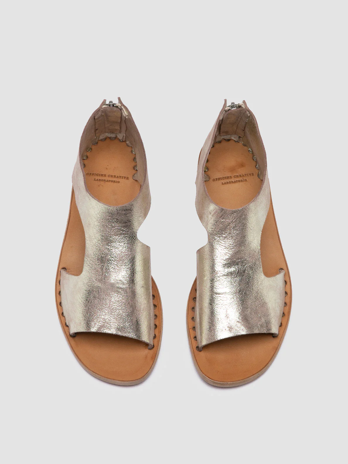 ITACA 047 - Sandali in Pelle Platino - immagine 3