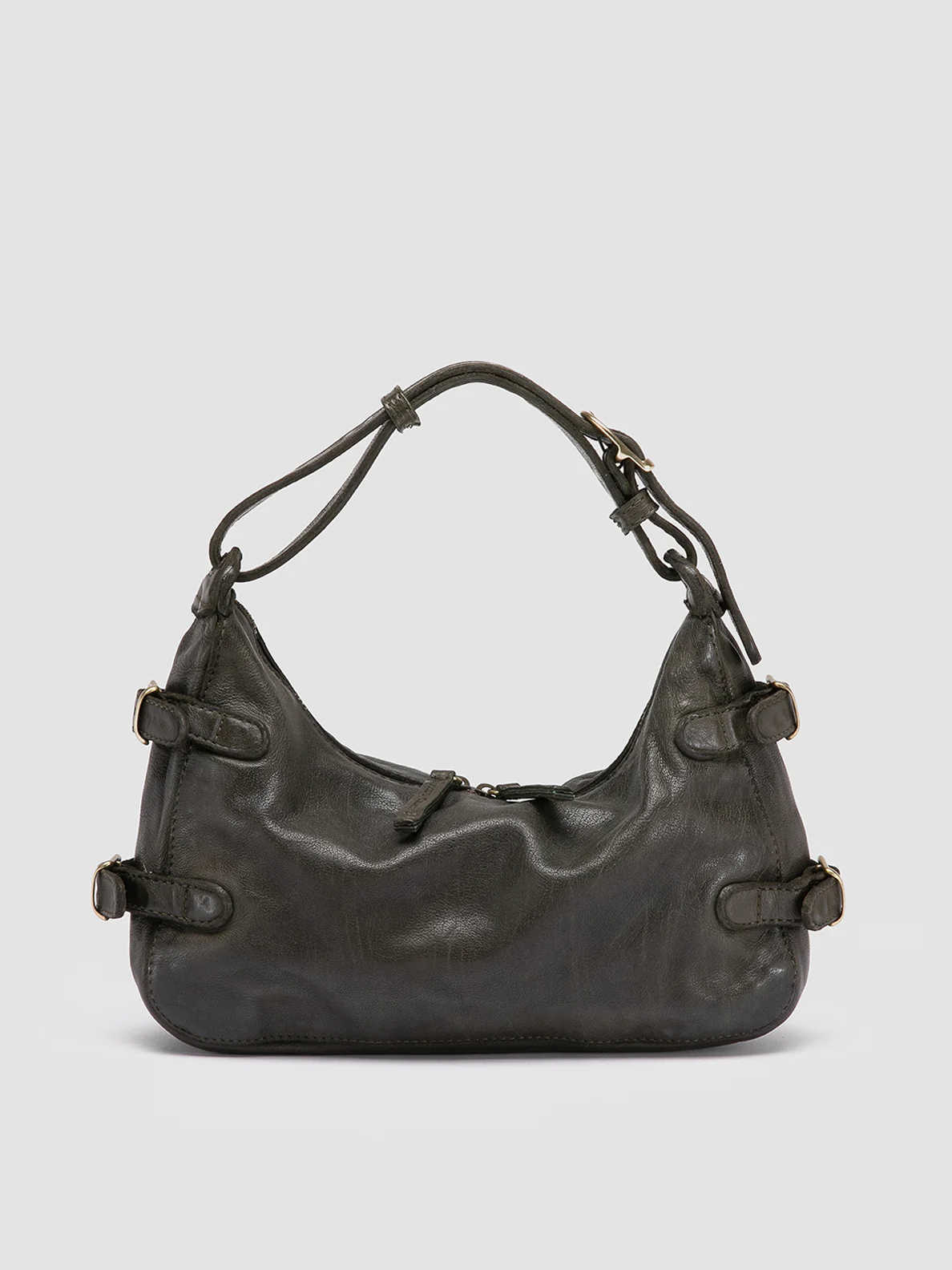 JULIE 009 - Borsa a Spalla in Pelle Verde - immagine 2