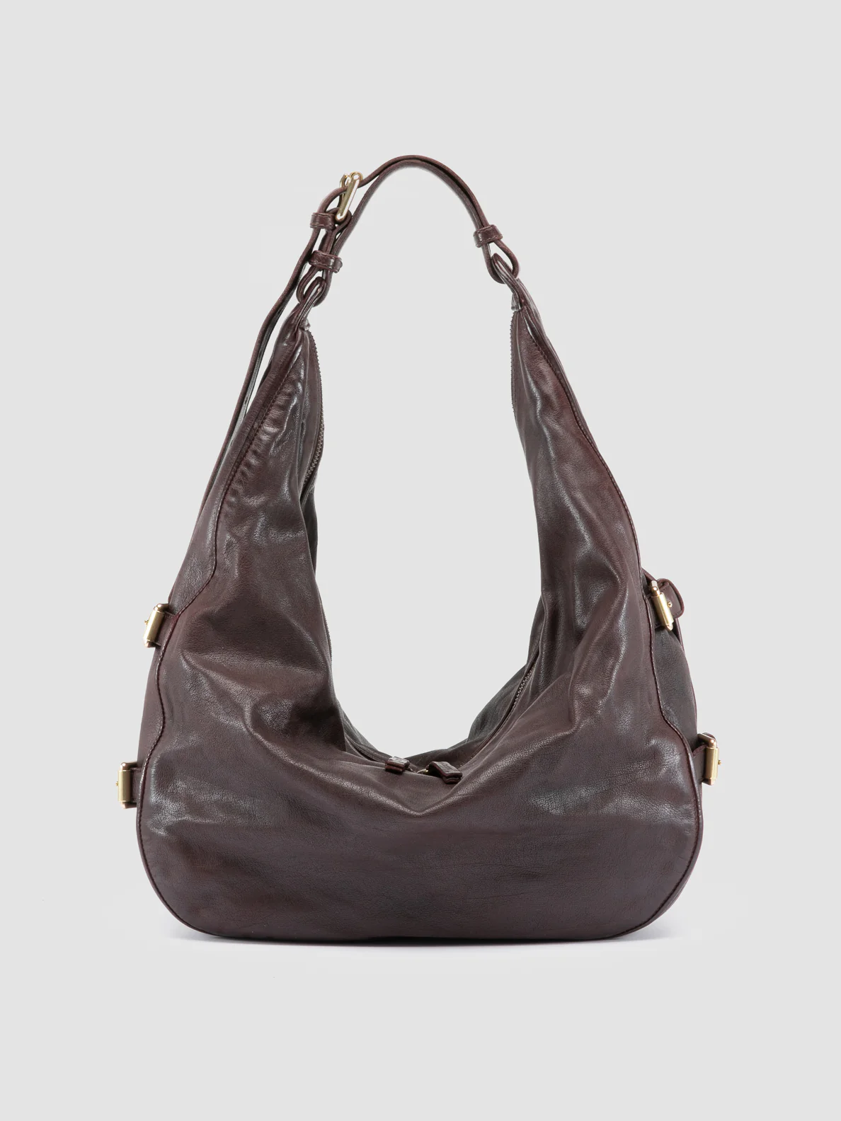 JULIE 015 - Borsa a Spalla in Pelle Bordeaux - immagine 2
