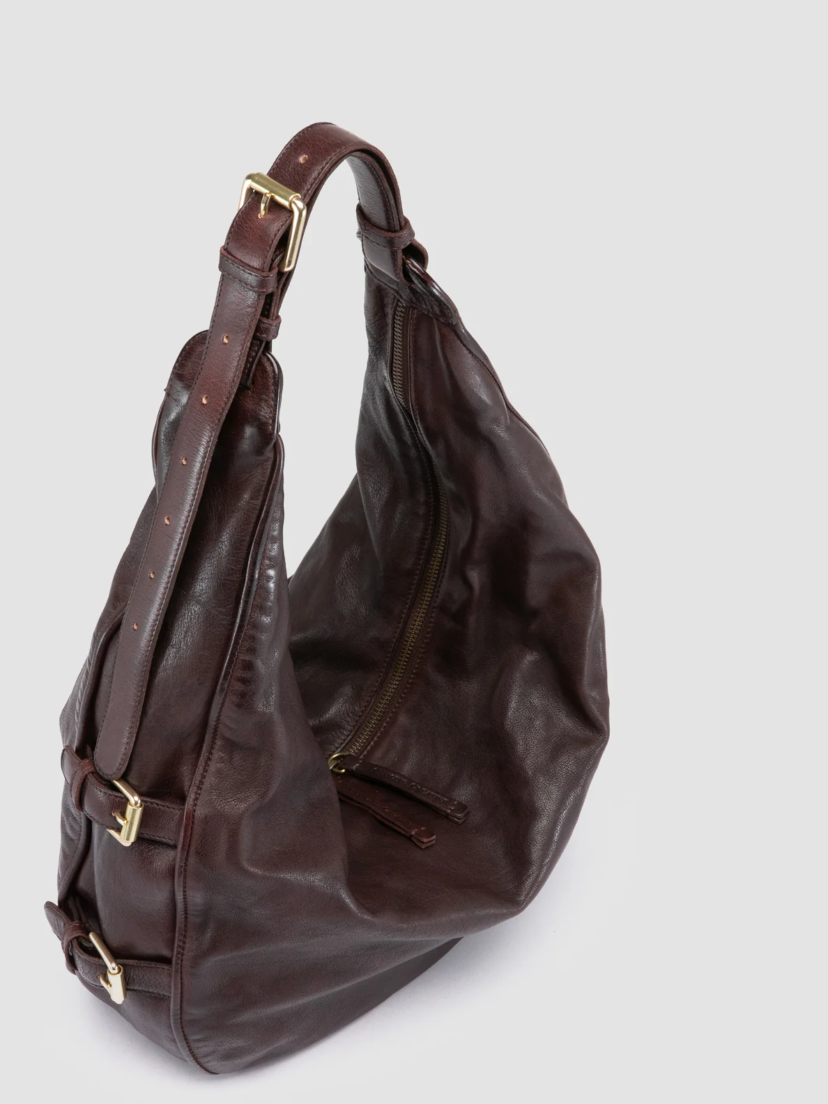 JULIE 015 - Borsa a Spalla in Pelle Bordeaux - immagine 3