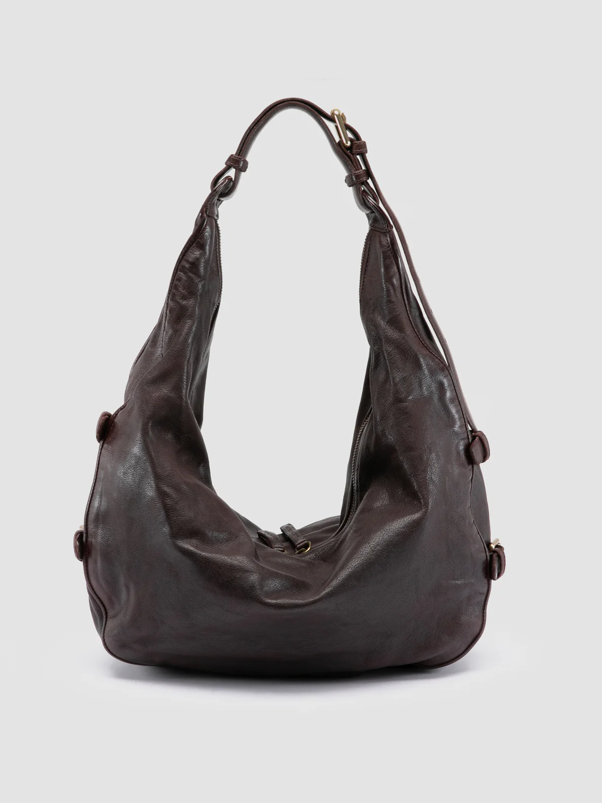 JULIE 015 - Borsa a Spalla in Pelle Bordeaux - immagine 5