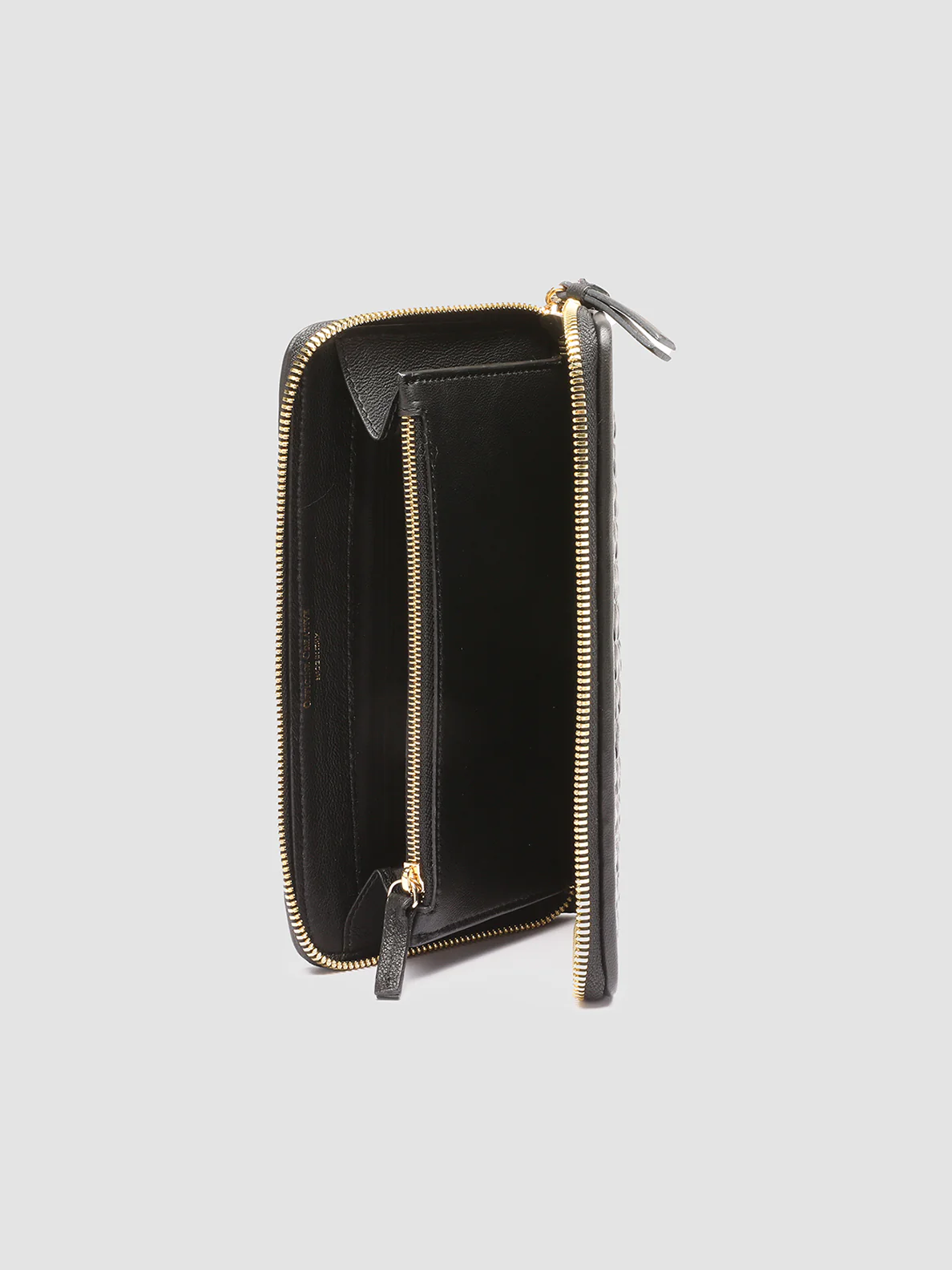 JULIET 101 - Portafoglio in Pelle Intrecciata Nera - immagine 3