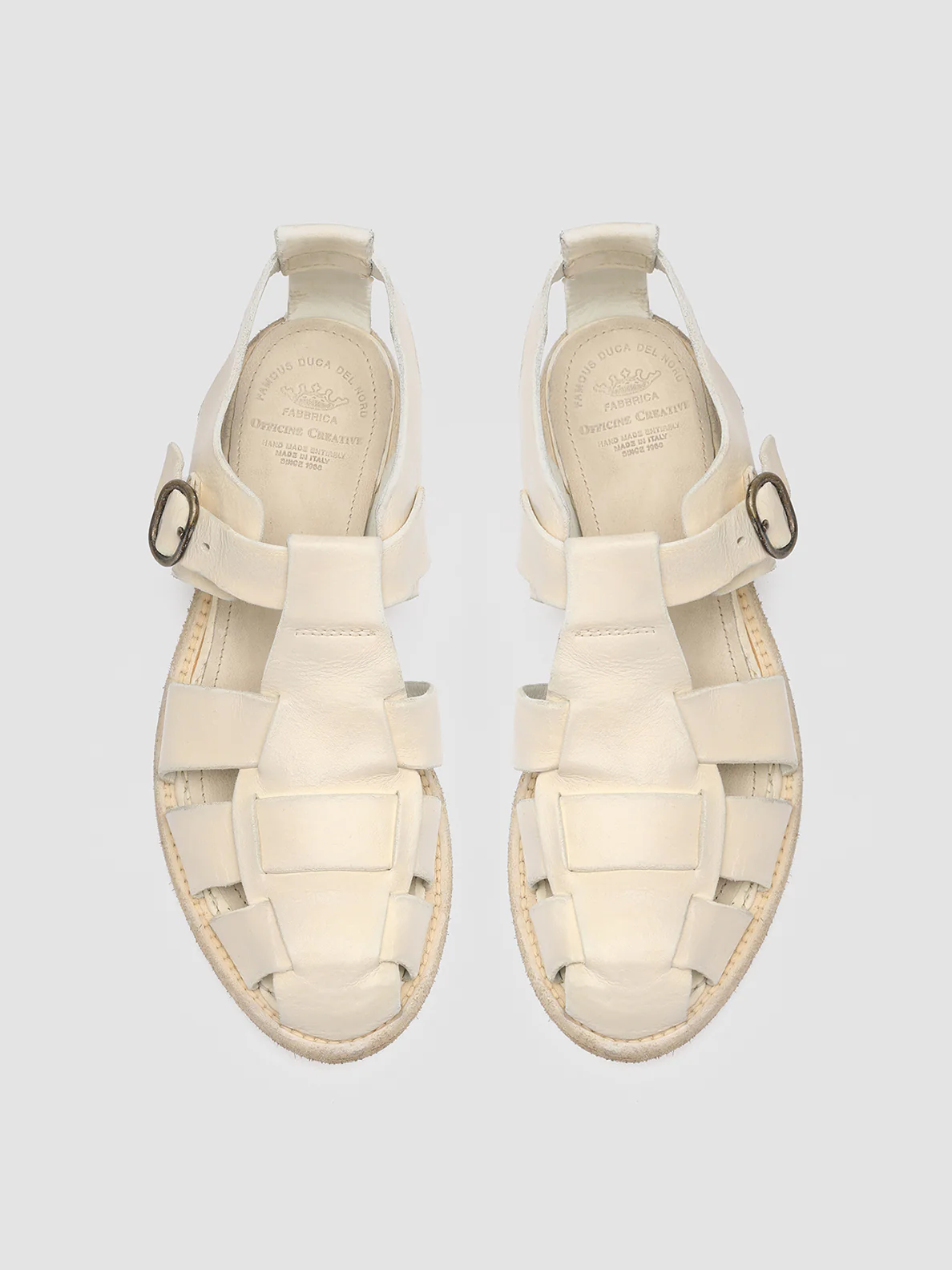 LEXIKON 536 - Sandali in Pelle Bianca - immagine 3
