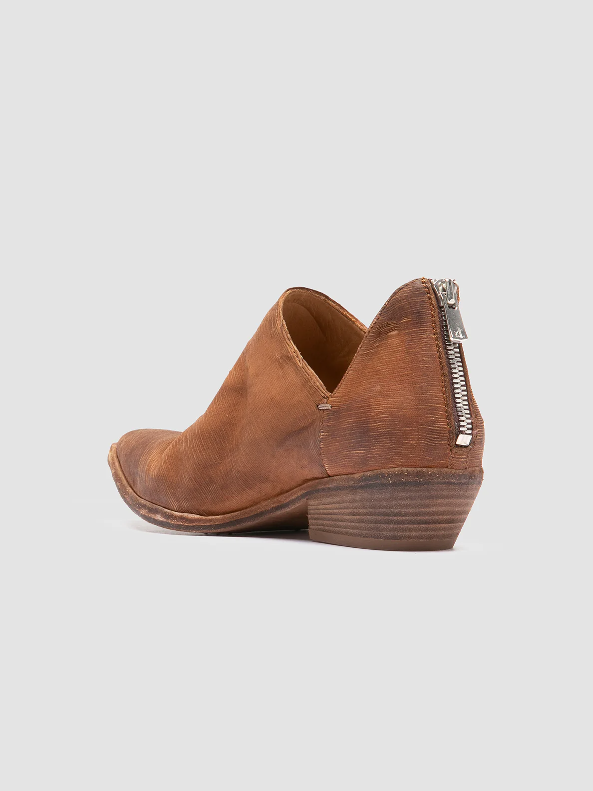 NOELIE DD 106 - Stivali con Zip in Pelle Scamosciata Marrone - immagine 5