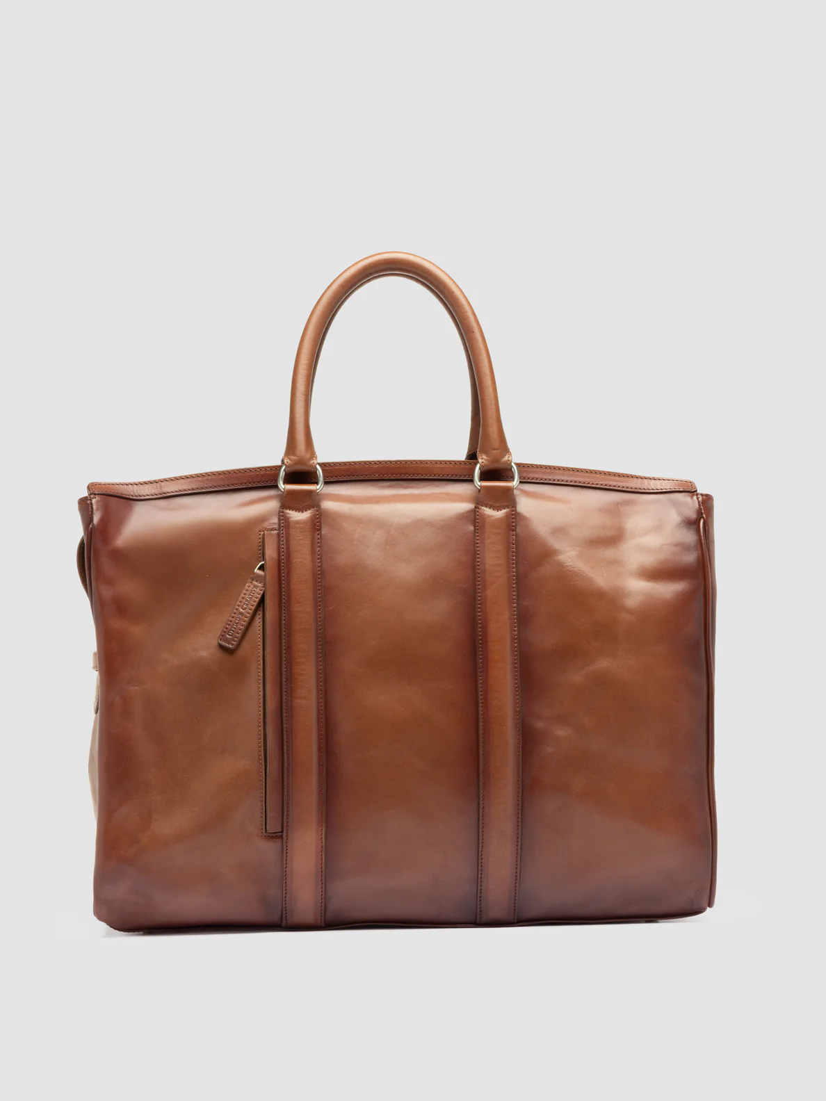 QUENTIN 009 - Borsa in Pelle Marrone - immagine 4