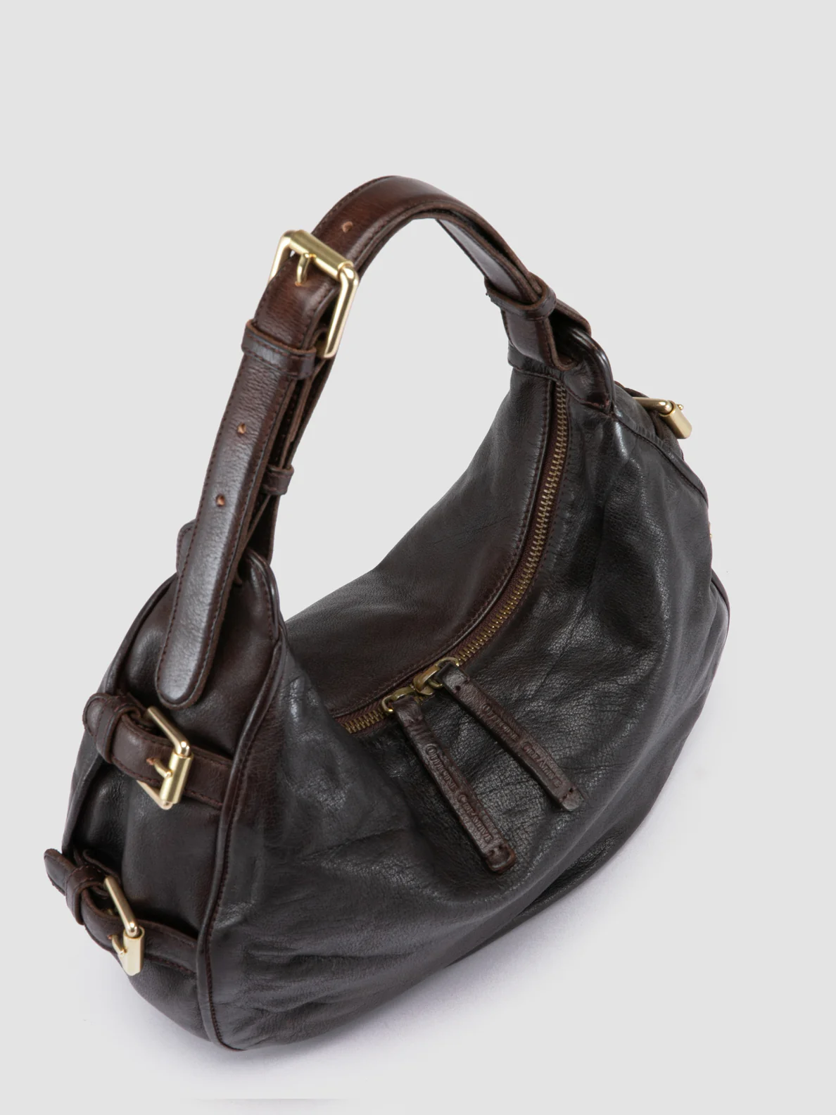 JULIE 016 - Borsa a Tracolla in Pelle Marrone - immagine 3