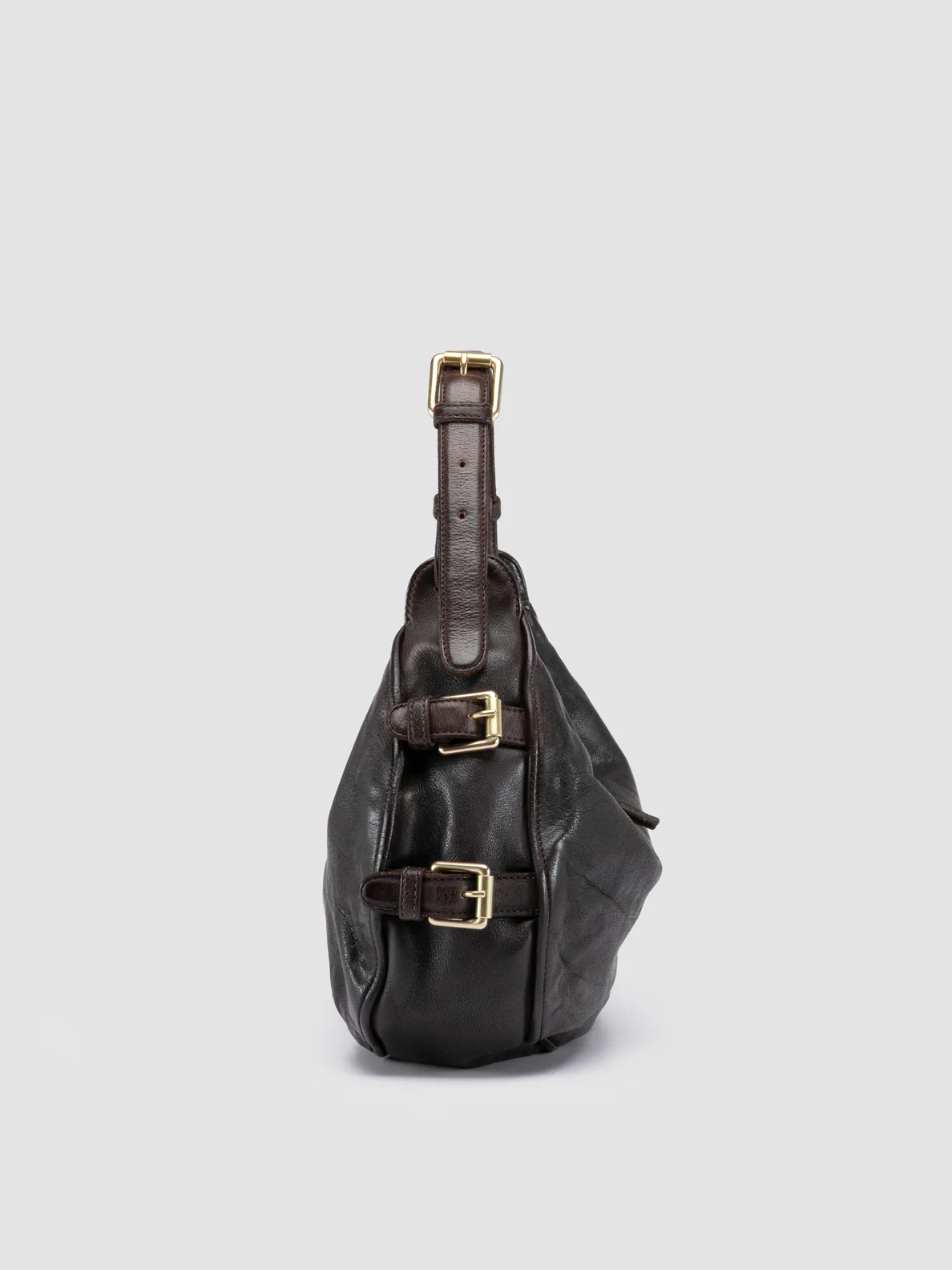 JULIE 016 - Borsa a Tracolla in Pelle Marrone - immagine 4