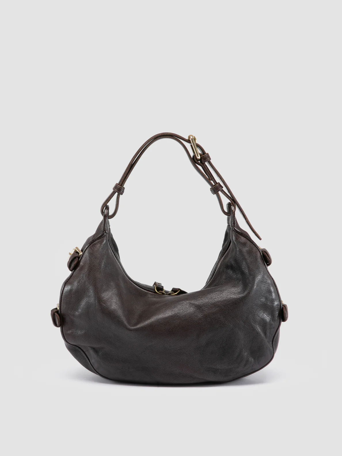 JULIE 016 - Borsa a Tracolla in Pelle Marrone - immagine 5