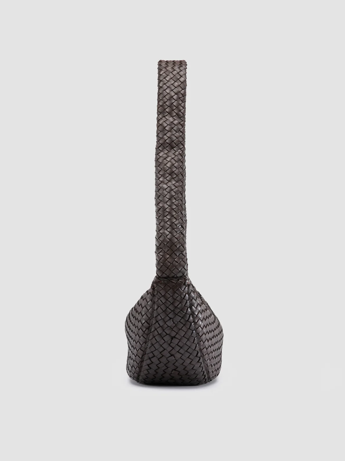 OC CLASS 068 - Borsa Crossbody in Pelle Intrecciata Marrone - immagine 4