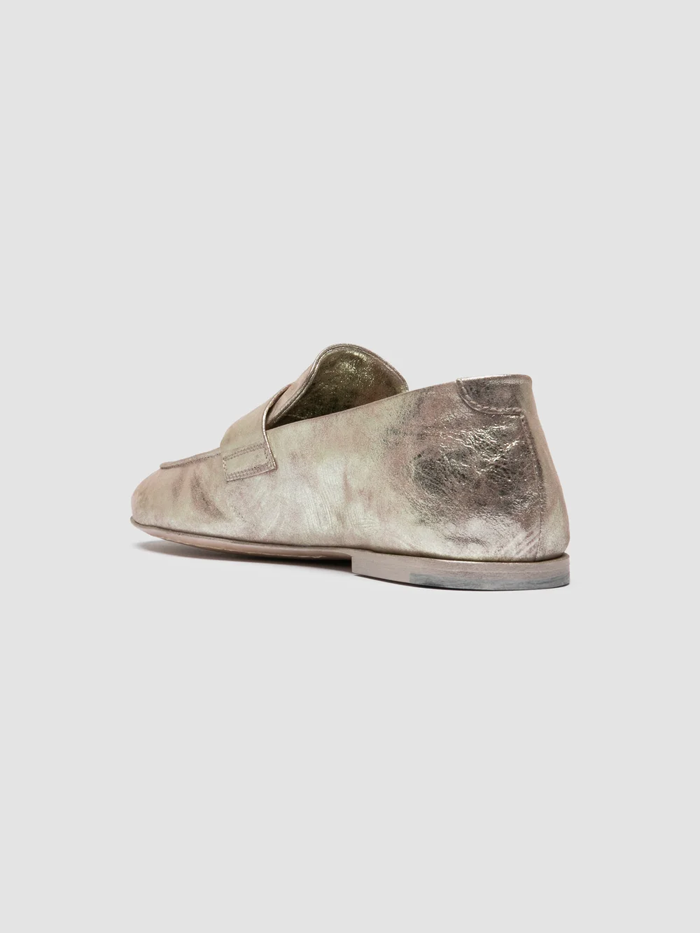 BLAIR 001 - Mocassini Penny in Pelle Dorata - immagine 5