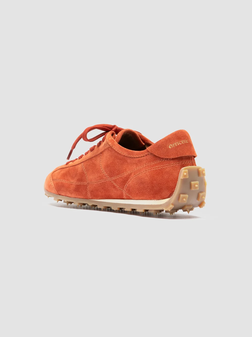 JARRED 101 - Sneaker Basse in Pelle Scamosciata Color Ruggine - immagine 5