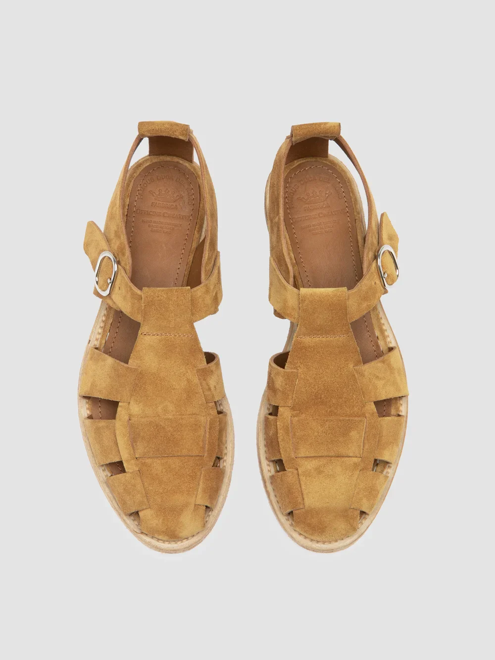 LEXIKON 536 - Sandali in Pelle Scamosciata Beige - immagine 3