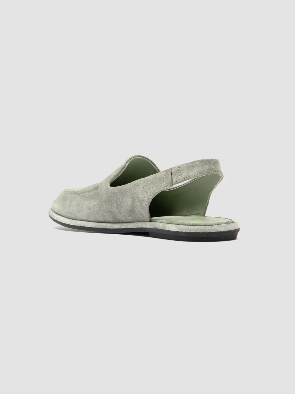 MIENNE 116 - Sandali Slingback in Pelle Scamosciata Verde - immagine 5