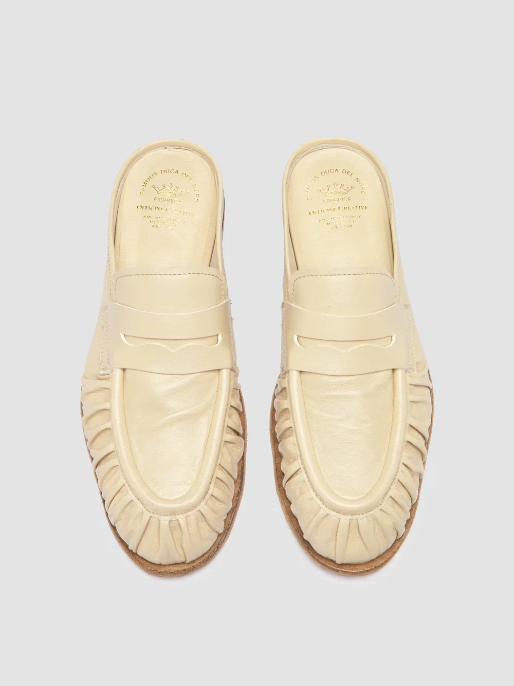 SOLITUDE 112 - Sandali Mule in Pelle Avorio - immagine 3