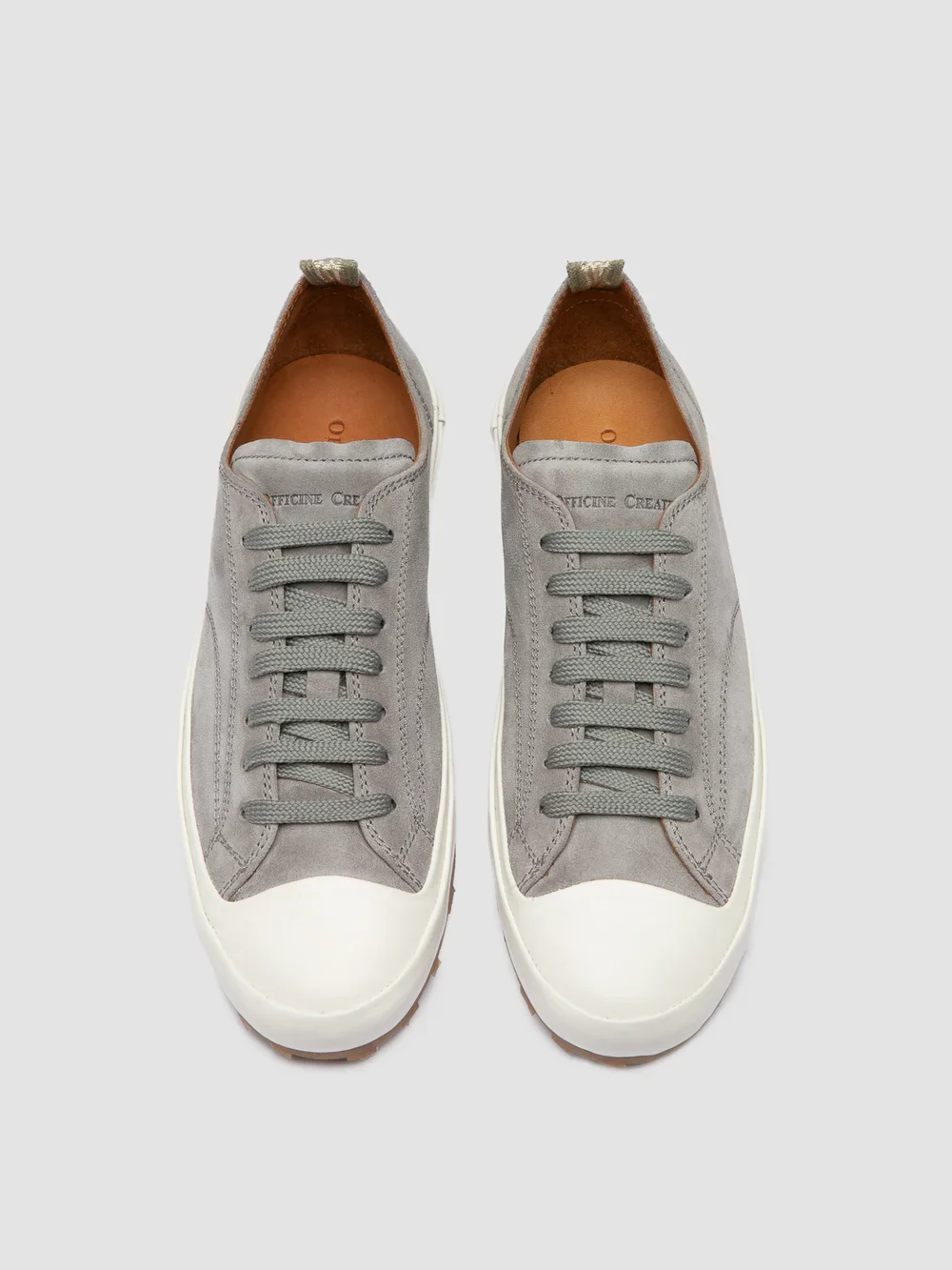 VULCAN 101 - Sneaker Basse in Pelle Scamosciata Grigia - immagine 3