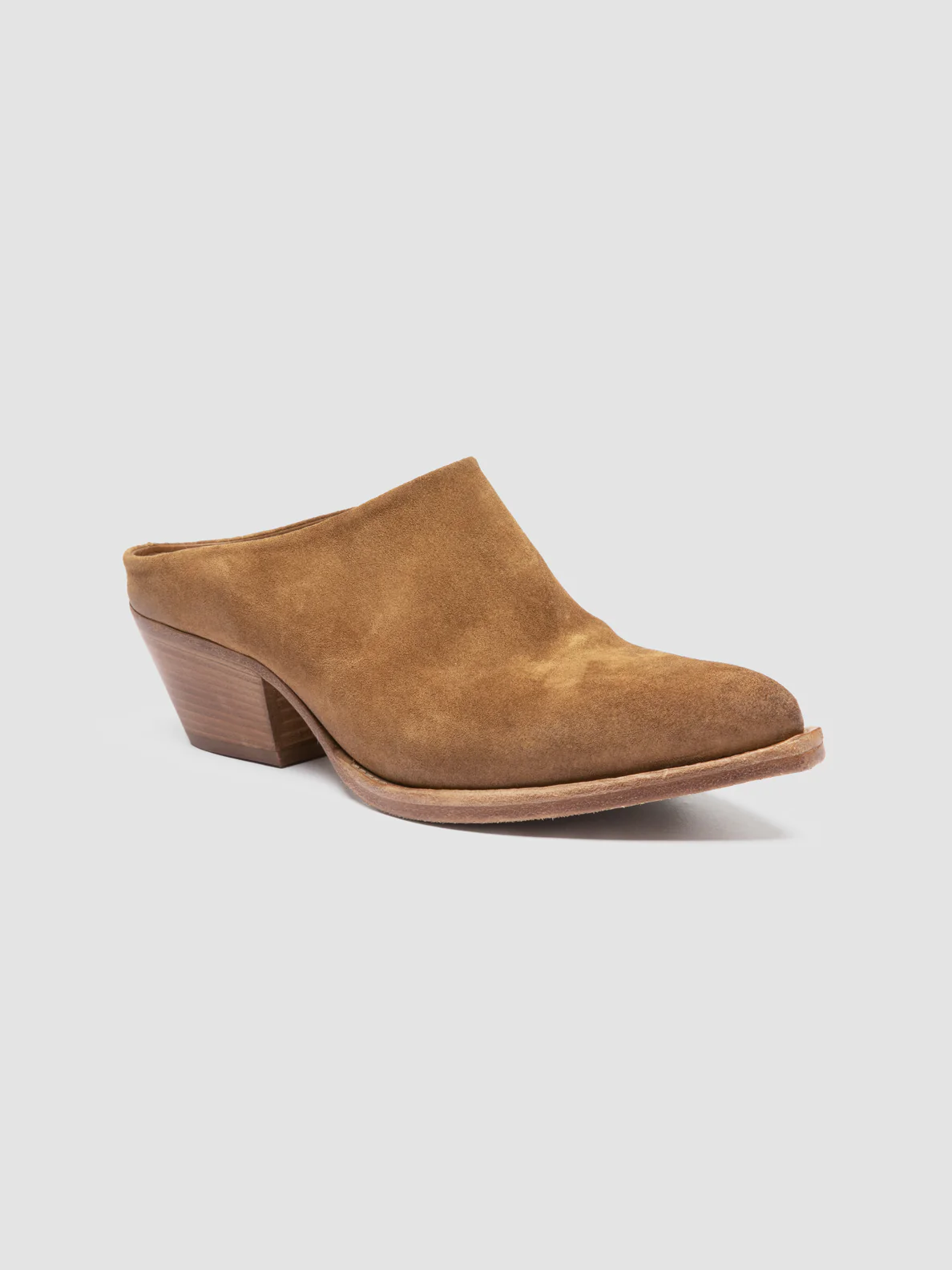 WANDA DD 101 - Sandali Mule in Pelle Scamosciata Marrone - immagine 4