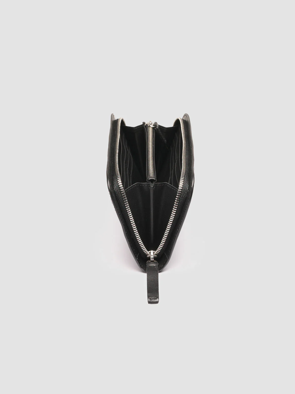 BERGE’ 101 - Portafoglio in Pelle Intrecciata Nera - immagine 6