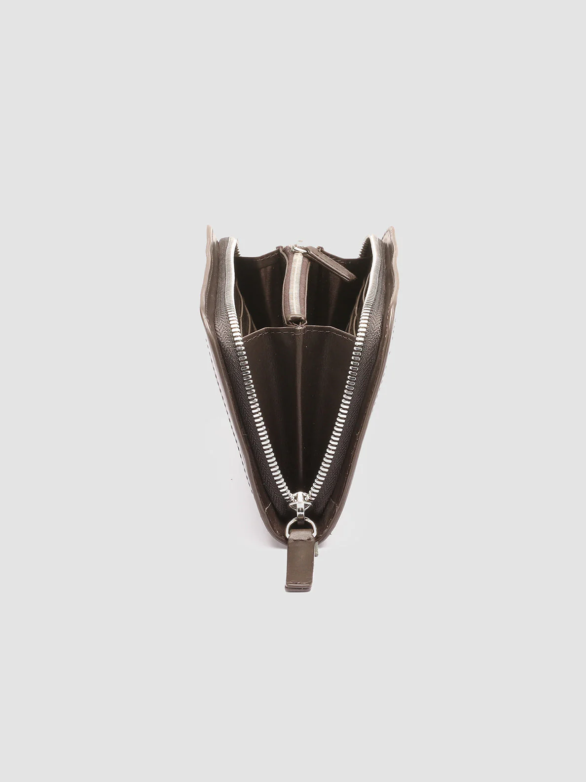 BERGE’ 101 - Portafoglio in Pelle Intrecciata Marrone - immagine 6