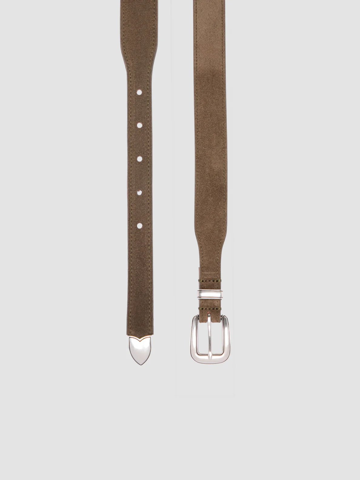 OC STRIP 092 - Cintura in Pelle Scamosciata Verde - immagine 3