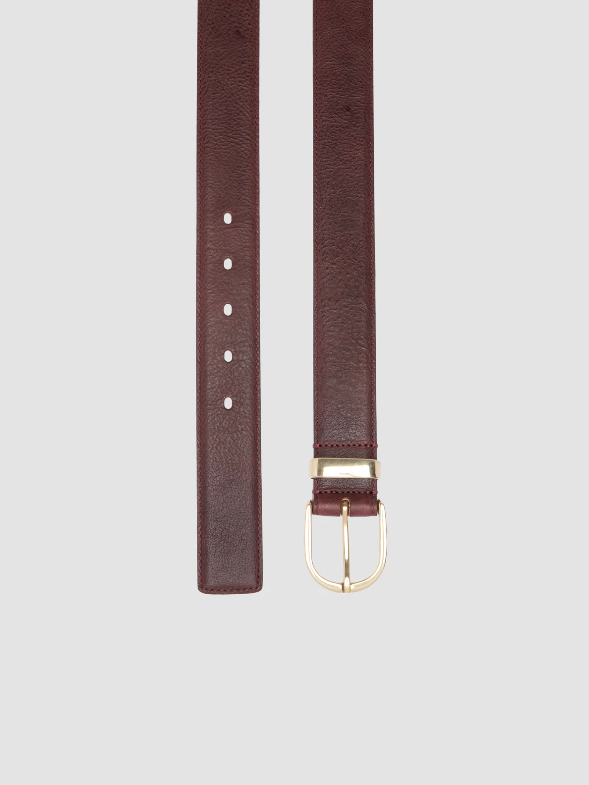OC STRIP 100 - Cintura in Pelle Bordeaux - immagine 3