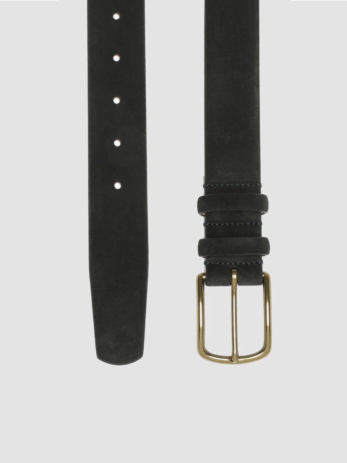 OC STRIP 33 - Cintura in Pelle Scamosciata Blu - immagine 3