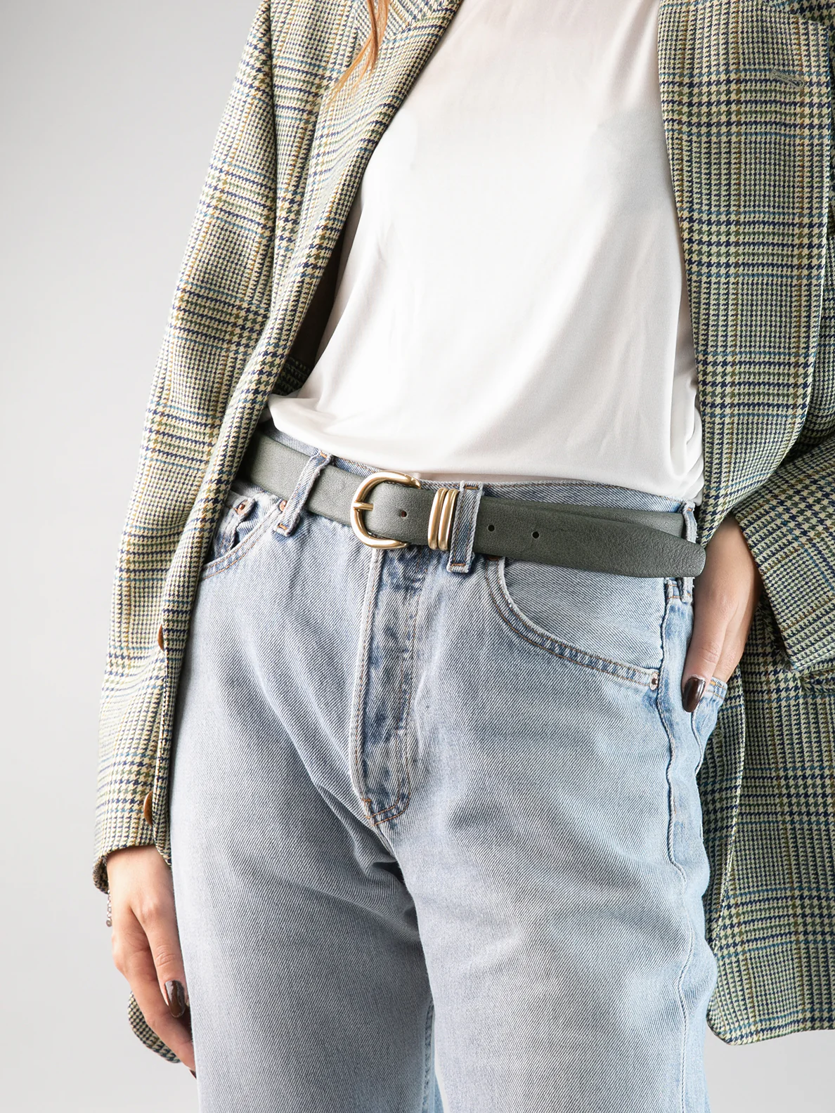 OC STRIP 46 - Cintura in Pelle Rossa - immagine 6