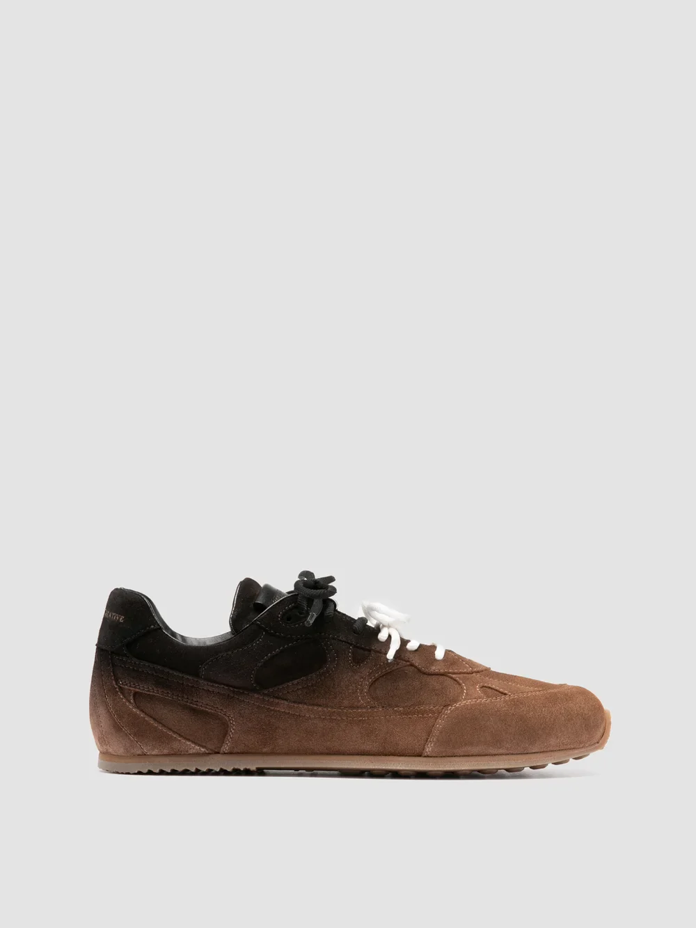 AWAY 004 - Sneaker Basse in Pelle Scamosciata Marrone - immagine 2