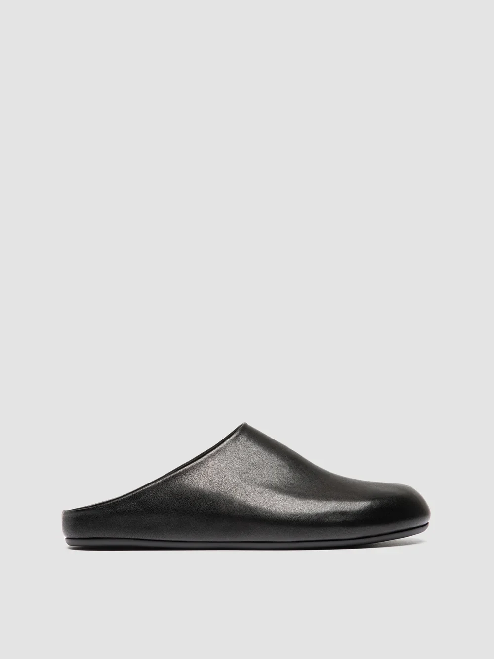 BABOUCHE 001 - Sandali Mule in Pelle Nera - immagine 2
