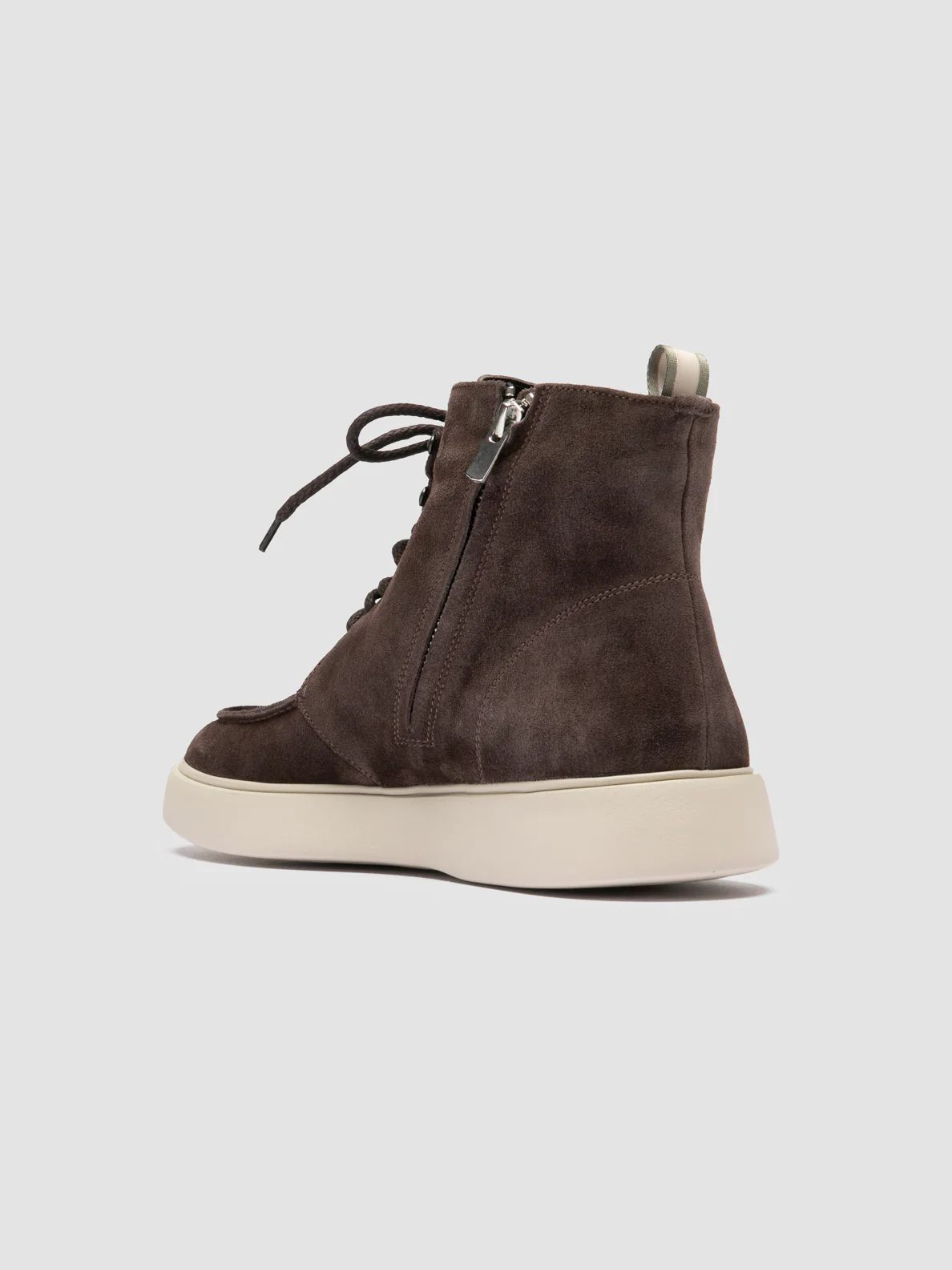 FRAME 004 - Stivali Stringati in Pelle Scamosciata Marrone - immagine 5