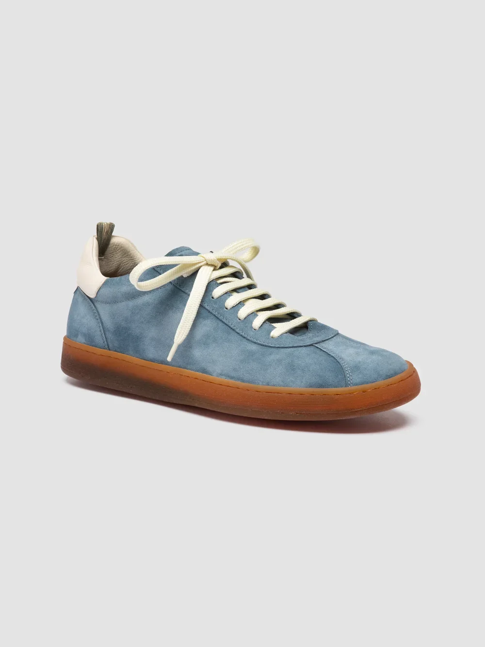 HALO 001 - Sneaker in Pelle e Pelle Scamosciata Blu - immagine 4