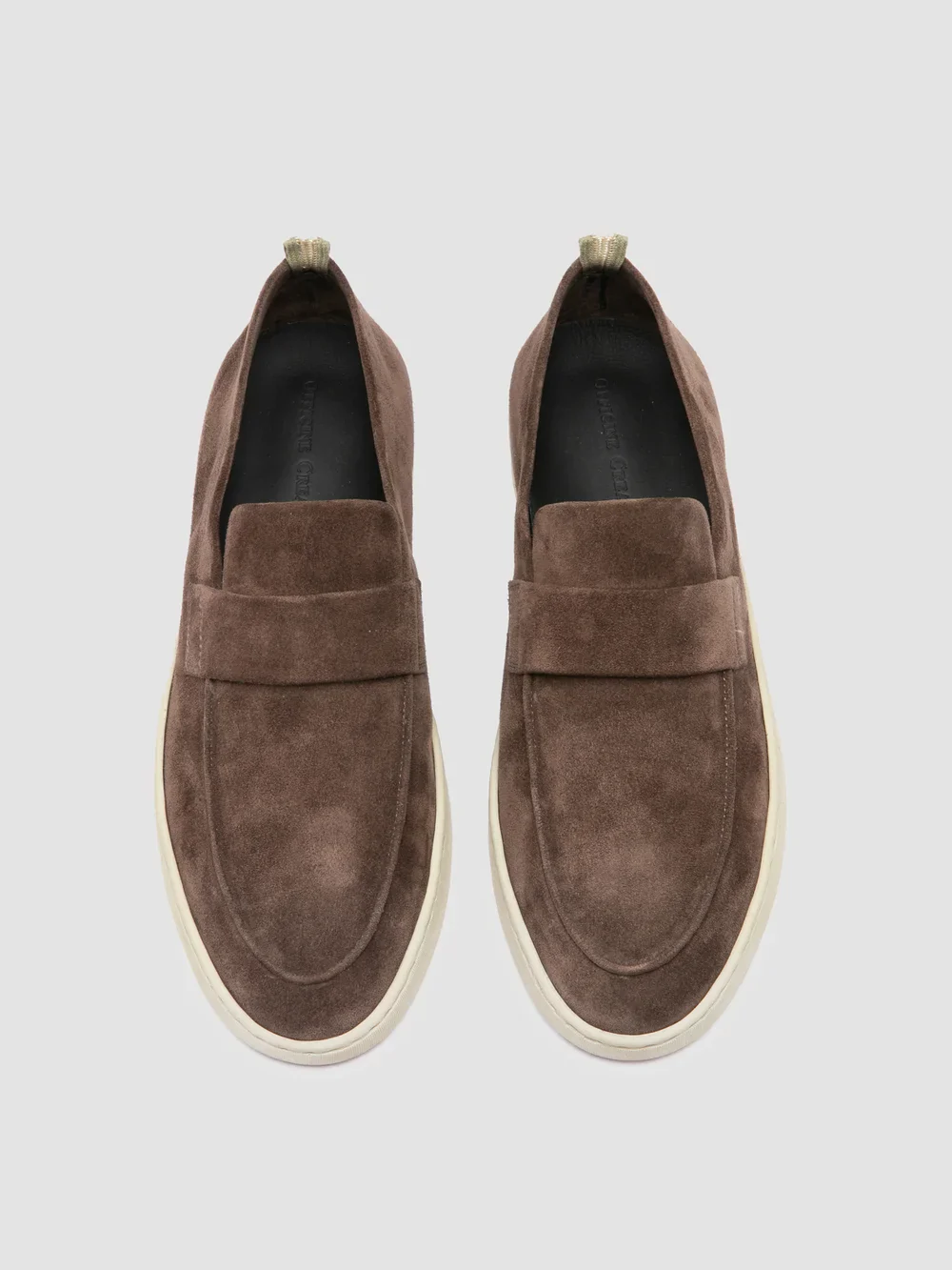 HERBIE 001 - Mocassini in Pelle Scamosciata Marrone - immagine 3