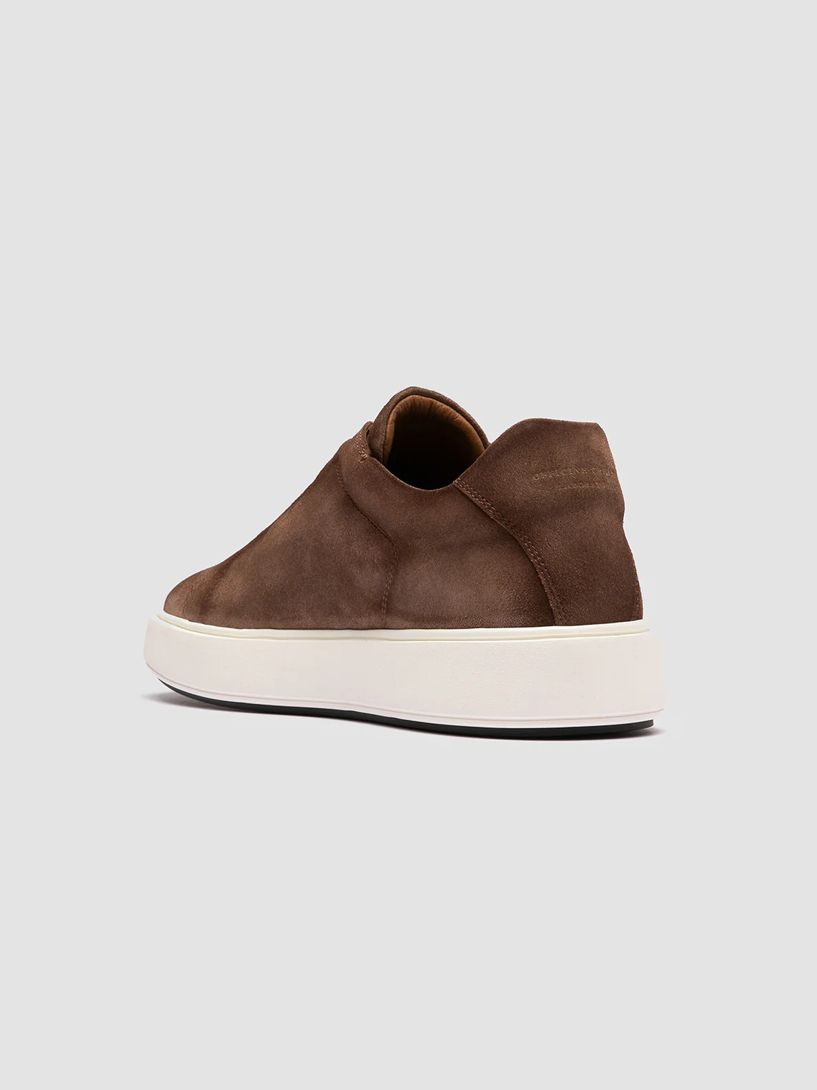 SLOUCH 001 - Sneaker Basse in Pelle Scamosciata Marrone - immagine 5