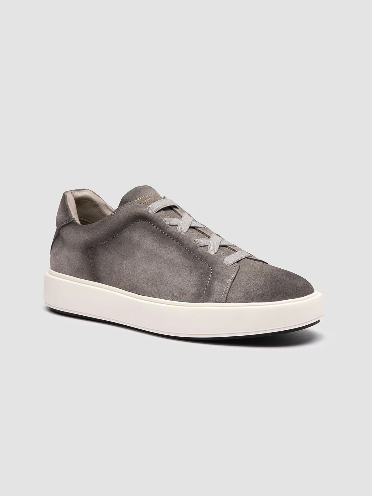 SLOUCH 001 - Sneaker Basse in Pelle Scamosciata Grigia - immagine 4