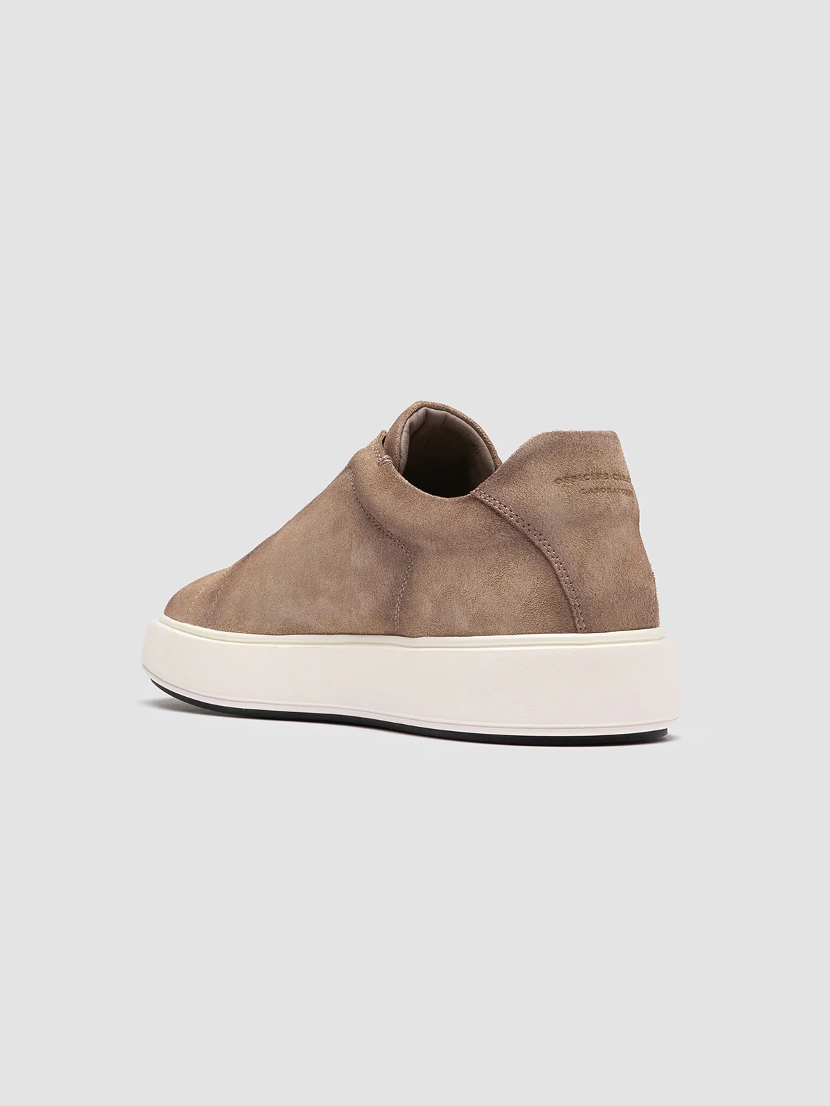 SLOUCH 001 - Sneaker Basse in Pelle Scamosciata Beige - immagine 5