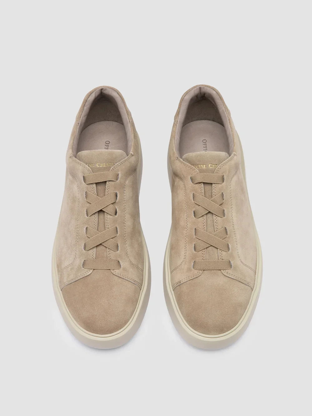 SLOUCH 001 - Sneaker in Pelle Scamosciata Color Tortora - immagine 3