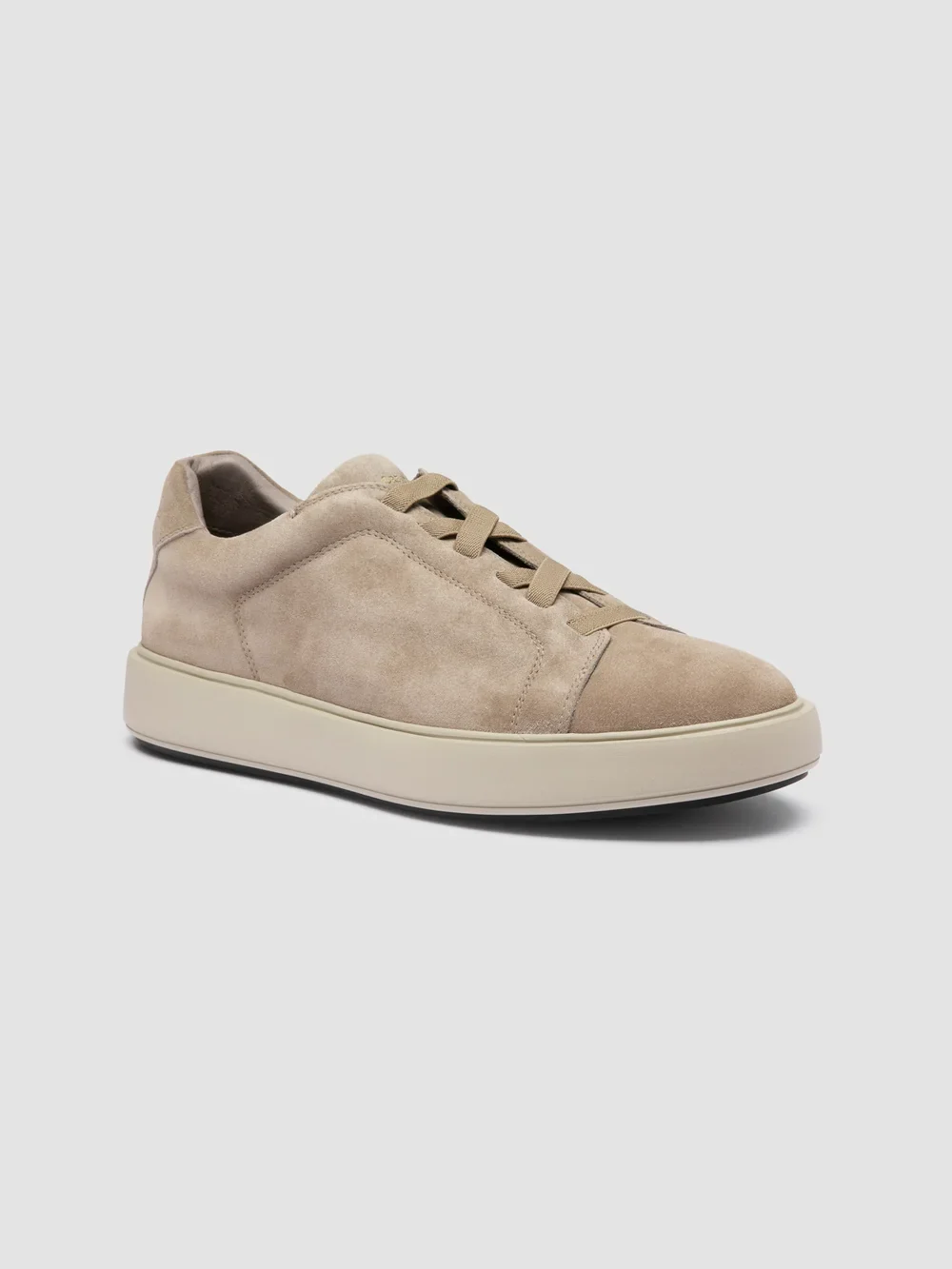 SLOUCH 001 - Sneaker in Pelle Scamosciata Color Tortora - immagine 4