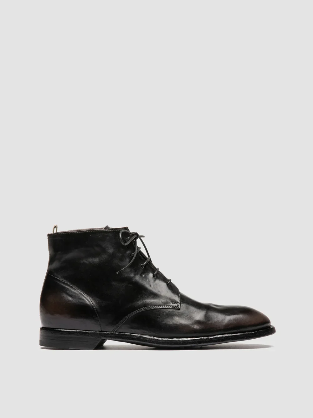 SOUND 003 - Stivali Stringati in Pelle Grigia - immagine 2