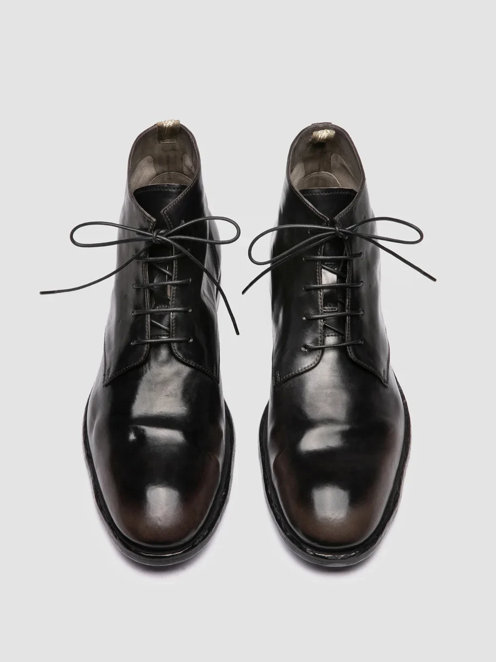 SOUND 003 - Stivali Stringati in Pelle Grigia - immagine 3