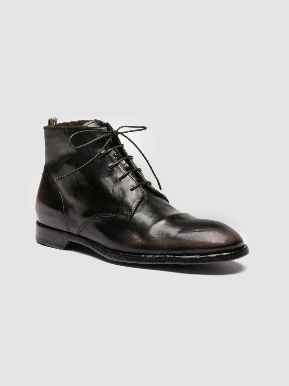 SOUND 003 - Stivali Stringati in Pelle Grigia - immagine 4