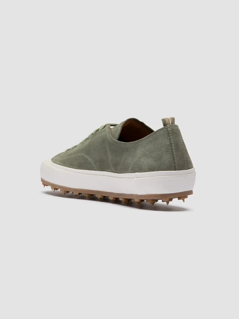 VULCAN 001 - Sneaker Basse in Pelle Scamosciata Verde - immagine 5