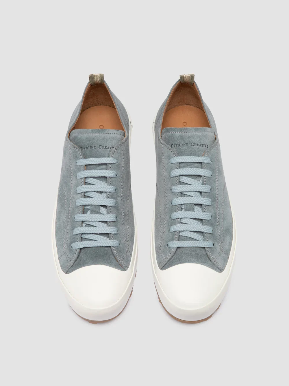 VULCAN 001 - Sneaker Basse in Pelle Scamosciata Blu - immagine 3